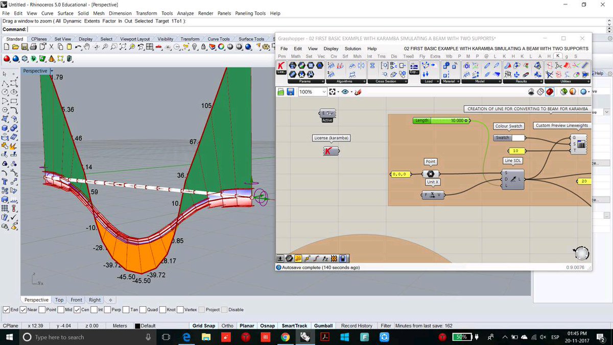 control_mad's tweet photo. Thanks to Adam Orlinski for the last workshop of #karamba3d Right now students are pretty focused on their thesis project of our #master in #parametricdesign #grasshopper3d #parametricstructure #Parametricanalysis https://t.co/B9V0lpGtEU