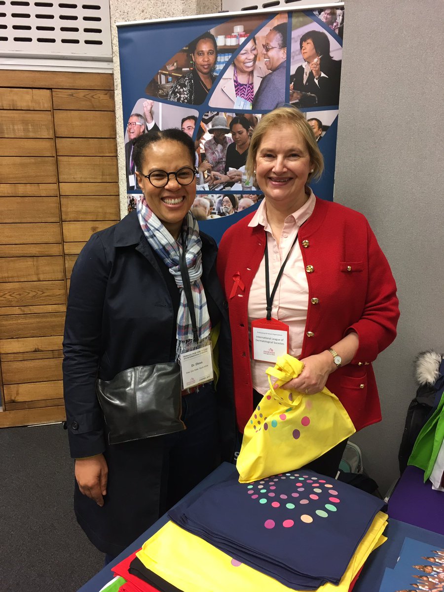 Prof Ncoza Dlova one of the Global Psoriasis Atlas regional coordinators for Southern Africa said hello at the <a href="/ILDSDerm/">International League of Dermatological Societies</a> stand #G2C2017