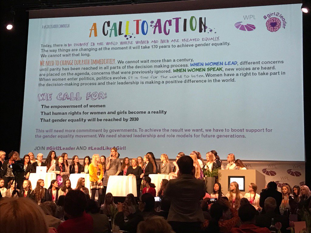 MDSimonet's tweet photo. #LeadLike AGirl the way things are changing it will take 170 years to reach gender equality We cannot wait ! https://t.co/TAAOMb2rmE