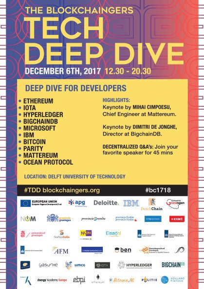 OdysseyCreator's tweet photo. Get to know @Microsoft Coco Framework at our #TDD on 6 Dec! We'll be discussing the new toolkit with CTO of @microsoftnl @hansbos. #blockchain #microsoft #cocoframework #azure #bc1718 Seats (free) still available: https://t.co/z4qIwopCDq https://t.co/FmPfrJ2TOE