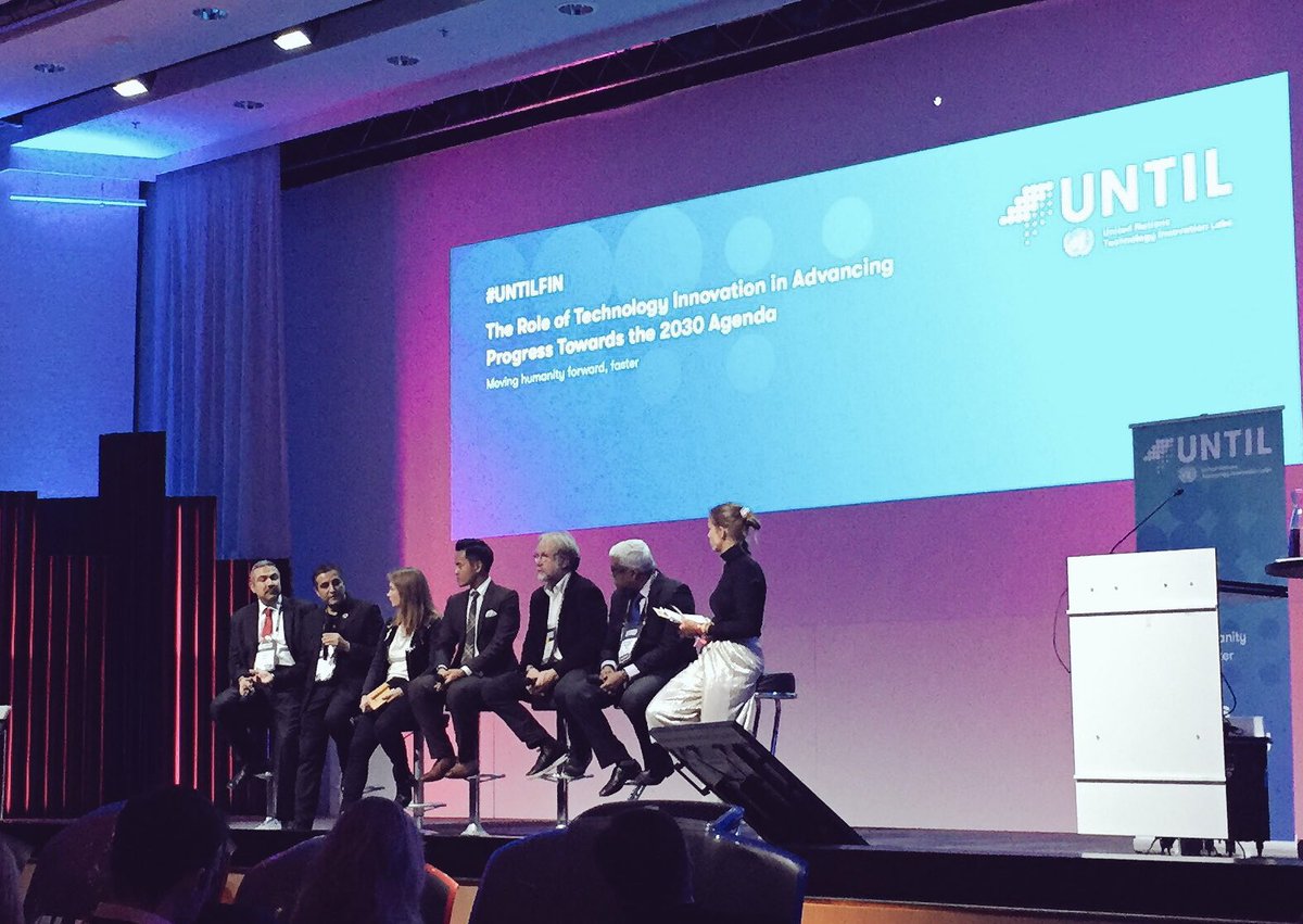 AntolaTuula's tweet photo. Innovation is not done in silos. We want to empower the whole Finnish innovation ecosystem to collaborate within United Nations Technology Innovation Labs #SDGs #UNTILFin #aaltouniversity #VTTpeople #SLUSH17 #startups @UN @KaiMykkanen #espooinnovation @KjMakela https://t.co/lMxb1yVs9T