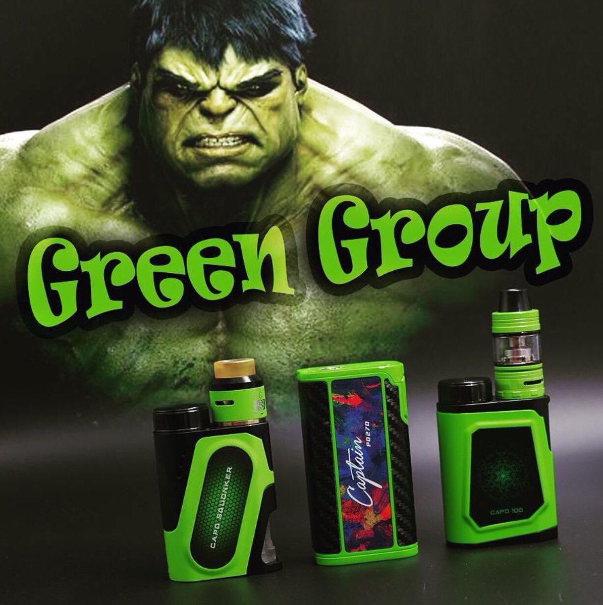 ijoyglobal's tweet photo. Which would you like best?
a, Capo Squonker in green
b, Captain PD270 in green
c, Capo 100 in green
d, Hulk
#IJOY #ijoycaptain #vapegiveaway #capo100 #vape #vapelife #vapeporn #vapelyfe #vapefam #vapeon #vaping #vapor #vapedaily #cloudchaser #vapelove  #vaper #squonk #Squonker https://t.co/S6sMEwfx1E