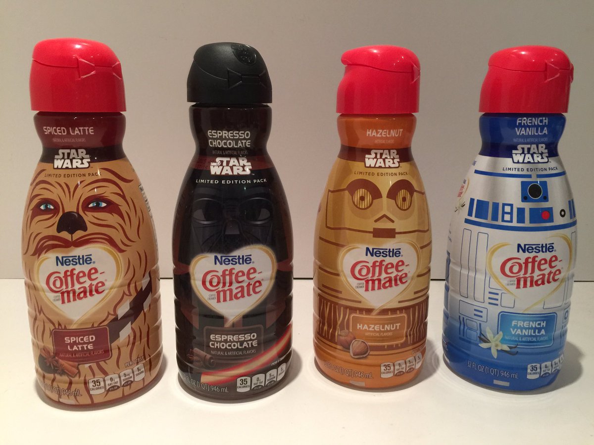 UKToyCollector's tweet photo. Check out these FANTASTIC #StarWars Character #CoffeeMate Bottles from the USA.
https://t.co/GghCu0TxCz
Part of my #StarWarsFoodPackagingCollection in my #StarWarsCollectionRoom
#Chewbacca #DarthVader #C3PO #R2D2
@Nestle @NestleUKI #TheLastJedi https://t.co/FP24GLPSNw