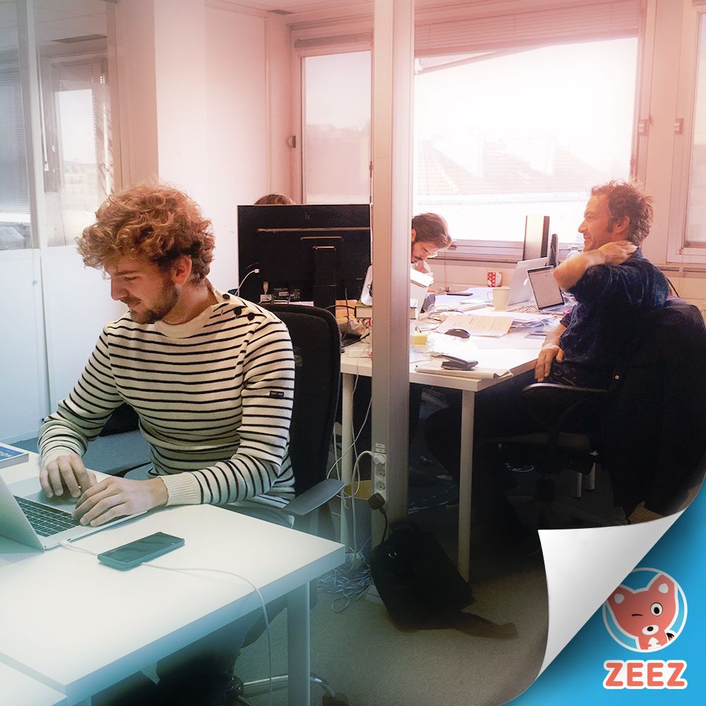 Zeez_App's tweet photo. Un bout de la team Zeez au travail, installée dans nos nouveaux locaux près du métro Marcadet-Poissonnière.

🐠🐟🐡

#startup #game #fox #app #mobilegame #playwithbrands #paris #mobile #digital #madeinfrance #fun #zeez https://t.co/YxARcW3iDR