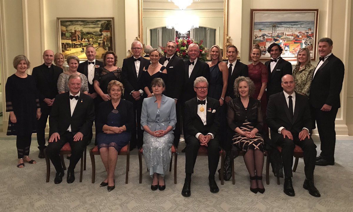 QldGovernor's tweet photo. Tonight we welcome and pay gratitude to an interestingly diverse &amp; remarkable group of community leaders, all sharing a love of this wonderful State and its people https://t.co/xFhc3FEfLK