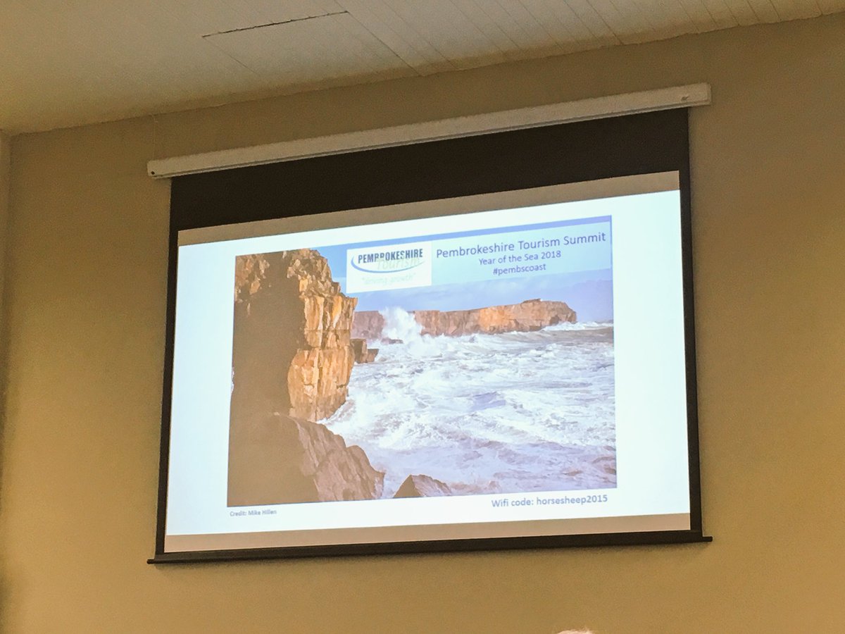 FBMHolidays's tweet photo. At @lovepembs’ @visitwales @VisitWalesTrade Year of the Sea 2018 presentation today in Haverfordwest. https://t.co/CbiBH8SBIA