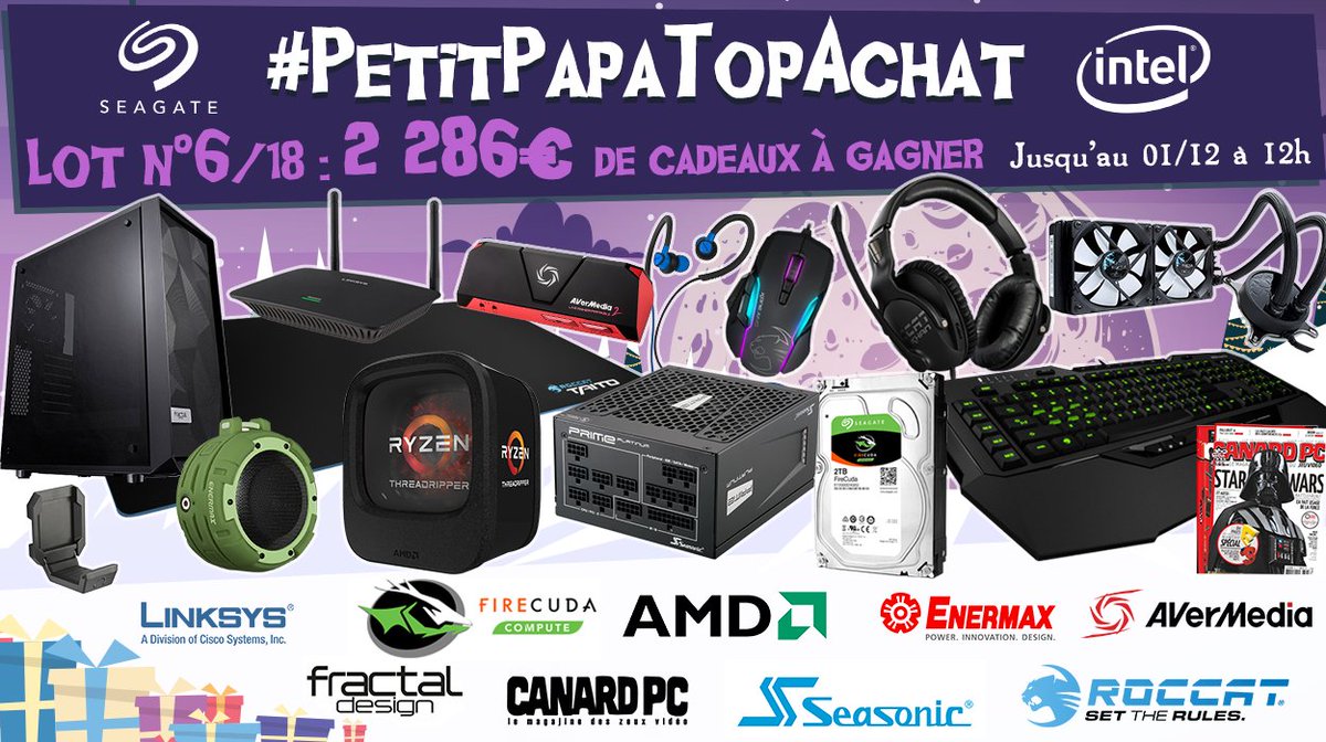 Concours 🎁 #PetitPapaTopAchat 💙

Et ça continue avec le #Lot6 de 2 286 € !

Pour participer, #RT + Follow <a href="/TopAchat/">TopAchat</a> ! 🍀

Retrouve tous les gagnants ici :
topachat.com/pages/concours…