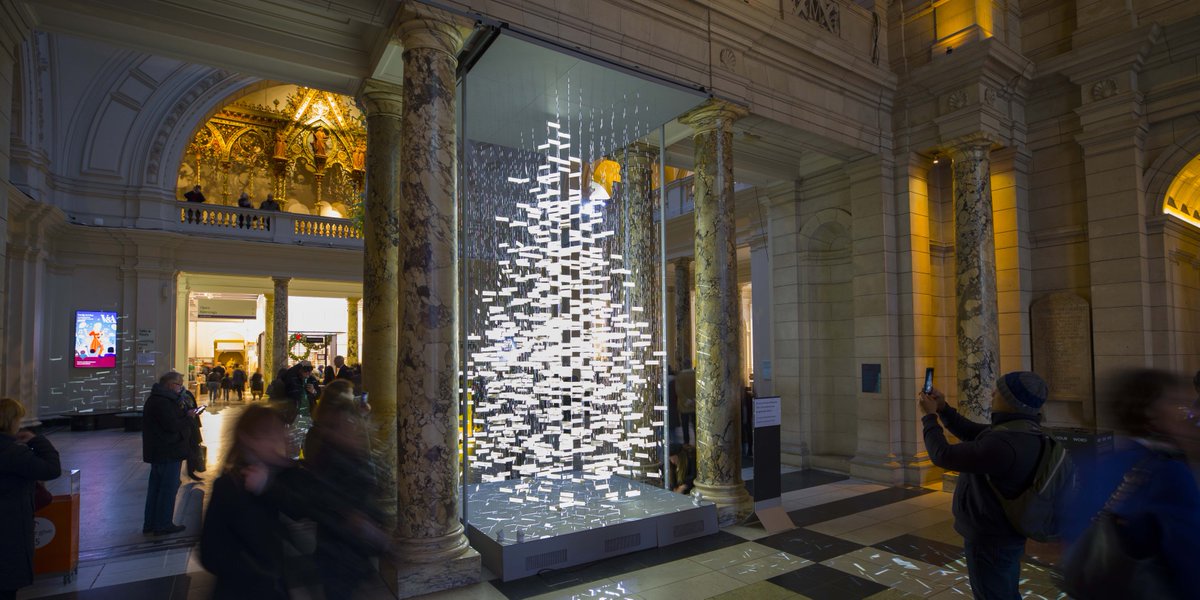 NEWS // The Singing Tree <a href="/V_and_A/">V&A</a> designed by Es Devlin is now live! It was great to be part of the project providing #music #sounddesign plus audio system design and sync. On show until early Jan.