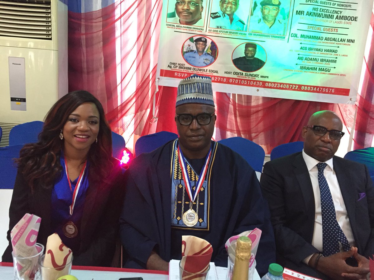tanwaashiru's tweet photo. Honored to represent @Bulwark_Intel and share the stage with two top Private Security CEOs in #Nigeria @ubongking of Protection Plus and Wale Olaoye of @halogensecurity #BossTable 😄👊🏽 #Security #CRAN Doing our part for a more secure Nigeria @chamberlainusoh @GimbaUmarCTV https://t.co/6dIER8dFTs