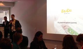 HealthHelsinki's tweet photo. .@KaikuHealth is already the biggest patient-reported outcomes application in #Europe – exciting pitch at our #LSHIL2017 #SLUSH2017 https://t.co/gIp7uD2UXu