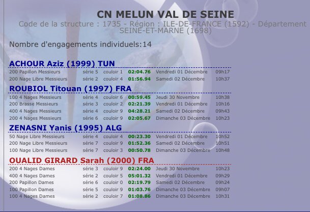 CHAMPIONNATS DE FRANCE 25M: 4 melunais en lice! <a href="/eurocomswim/">EUROCOMSWIM</a> @ArenaPeople <a href="/VilleMelun/">Ville de Melun</a>