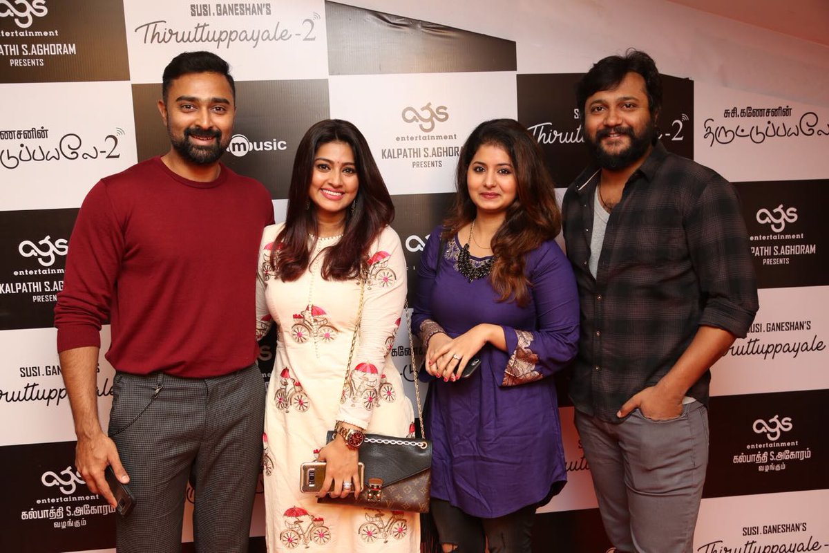 Nikil Murukan (@onlynikil) on Twitter photo Celebrities @ #Thiruttuppayale2 Redcarpet Premiere Show @ <a href="/agscinemas/">AGS Cinemas</a>
@DirectorSusi <a href="/actorsimha/">Simha</a> <a href="/Prasanna_actor/">Prasanna</a> <a href="/Amala_ams/">Amala Paul ⭐️</a> <a href="/actress_Sneha/">SNEHA PRASANNA</a> Celebrities @ #Thiruttuppayale2 Redcarpet Premiere Show @ <a href="/agscinemas/">AGS Cinemas</a>
@DirectorSusi <a href="/actorsimha/">Simha</a> <a href="/Prasanna_actor/">Prasanna</a> <a href="/Amala_ams/">Amala Paul ⭐️</a> <a href="/actress_Sneha/">SNEHA PRASANNA</a>