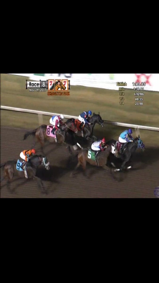 johnmac27's tweet photo. “Now Light Bound Bid is flying. Yards to go. Story Onthe Street, Light Bound Bid, Story Onthe Street, three in a row!” Dale Day 11-29-17 @thedaleday @RemingtonPark @ILoveFastHorses @missfasthorses #AndyGladd #DavidCabrera #CBrew #JimmyDunden #GlenMelson #SVal #JohnnyOrtiz https://t.co/MK0QQu5sWP