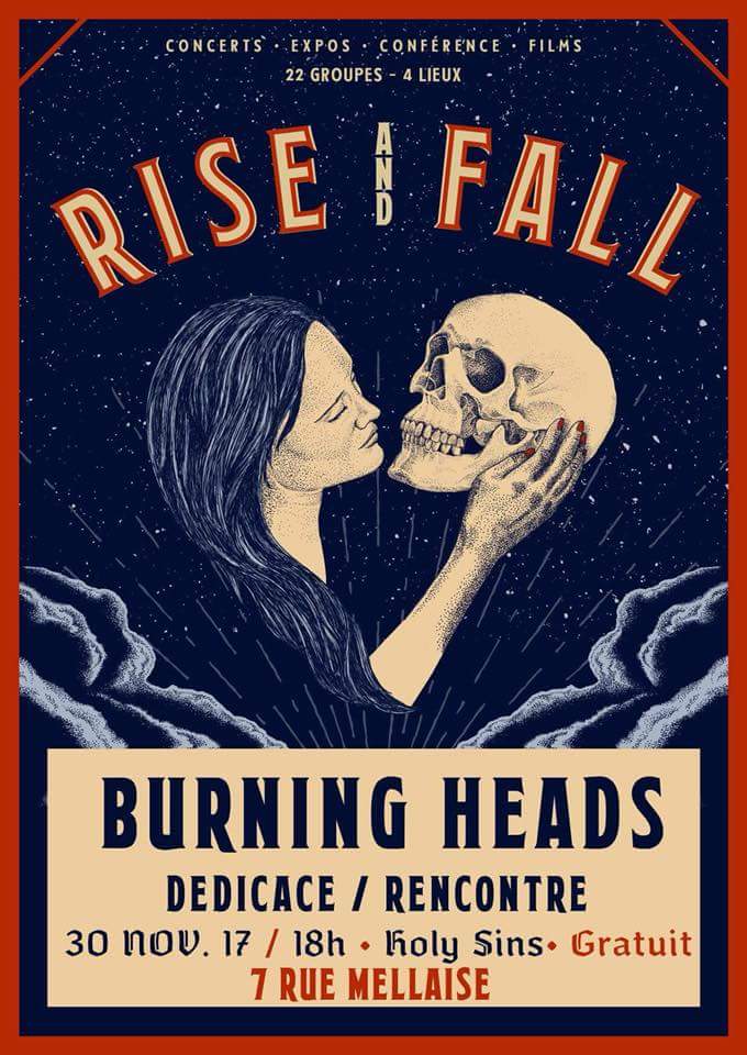 Les <a href="/BurningHeads/">Burning Heads</a> en dédicace à 18h chez le tatoueur Holy Sins, rue Mellaise #Niort 😀