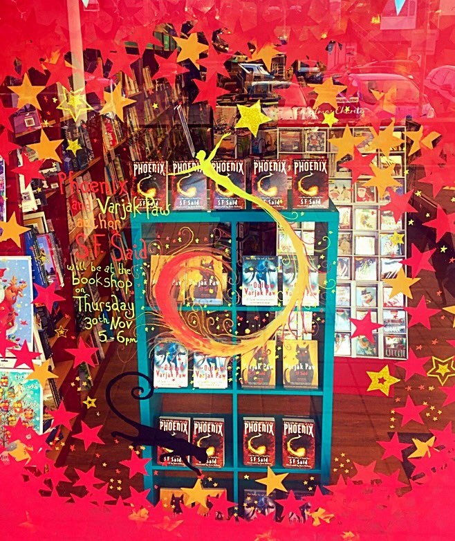 Come and join us today with author <a href="/whatSFSaid/">SF Said</a> at the bookshop after a day of school events. 5-6pm today, Thursday 30th November. We have stained glass star biscuits sprinkled with popping candy!! 💫💥🌟