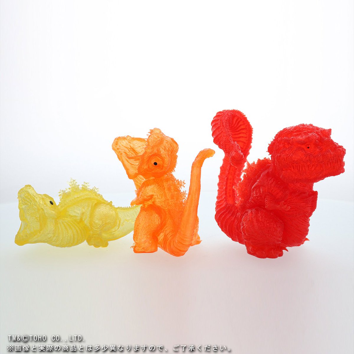 【イベント出店情報】明日より開催の「東京コミコン2017」にエクスプラスも出店致します！当日の限定商品はこちら　デフォリアルゴジラ（2016）の3つの形態が、クリアカラーで登場です！　＃ゴジラ　ric-toy.ne.jp/user_data/info…