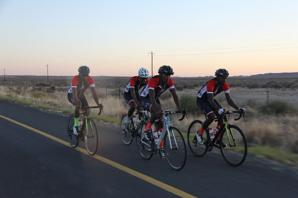UFSweb's tweet photo. #Right2Learn Cycle Tour Day 4: Left Britstown at 5:15am travelling to Victoria West. https://t.co/Z65bQ1ckw7