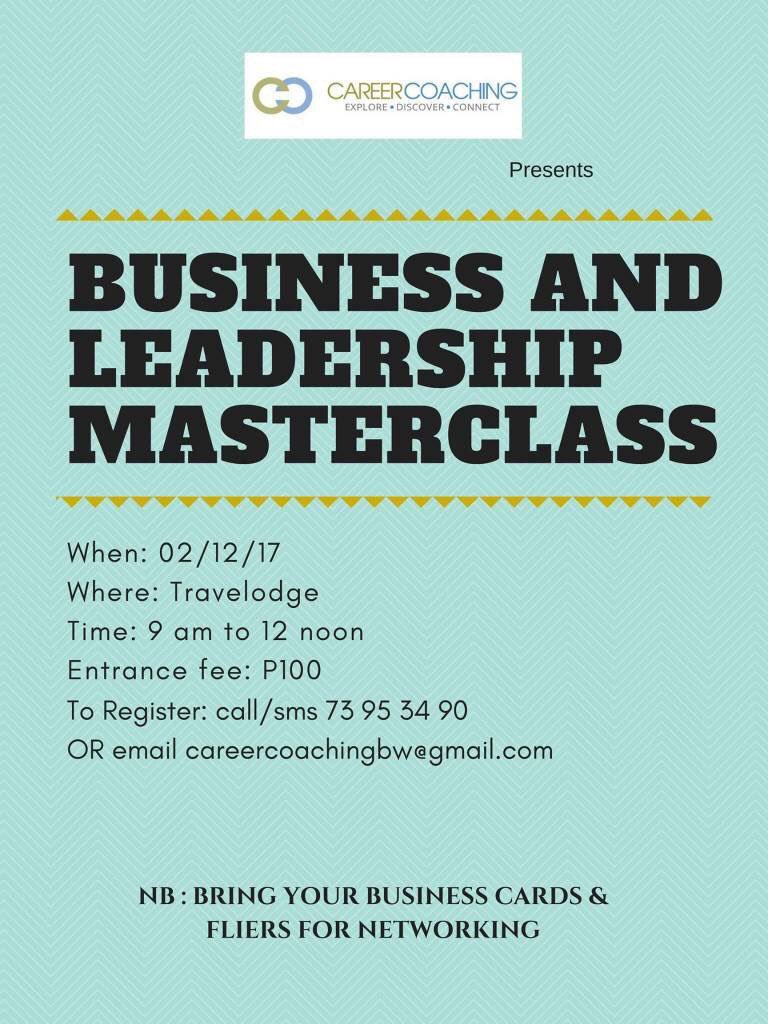 careercoachbw's tweet photo. Opportunity scouting....looking for mentors? Few more spaces available, RSVP now. #BusinessLeadershipMasterclass https://t.co/5xQALrSlm4