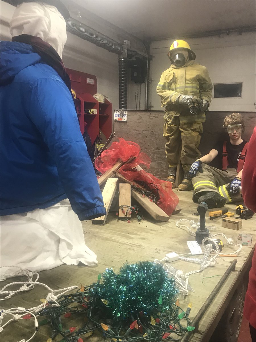 The float for this year’s Christmas parade is almost ready to go!