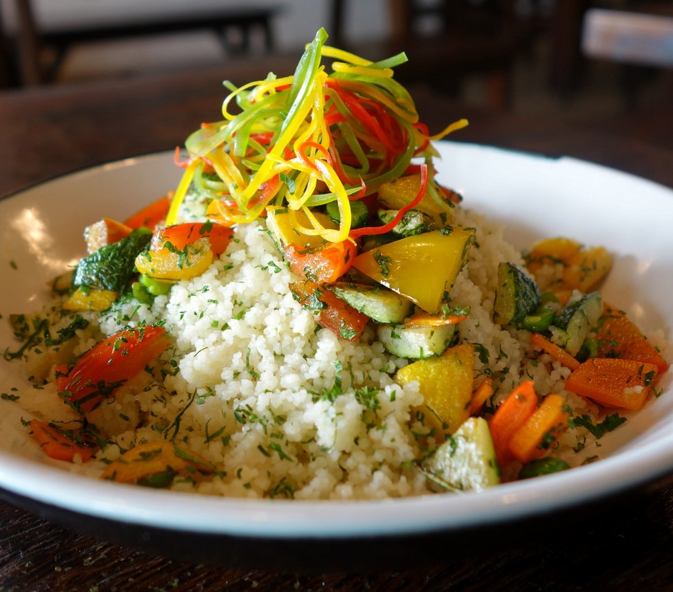This wholesome meal of warm couscous, grilled veggies, fresh cucumber salad &amp; bread roll won't let you skip your lunch today!

Come, try the Gateway Taproom's On-The-Go Lunch menu, that's available every Monday to Friday from 12:00 to 4:00 pm. 

Featured here : Lean Green Clean