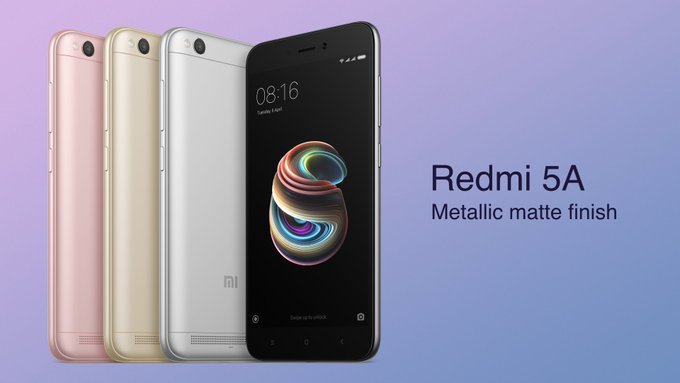 Redmi 5A has Metallic matte finish