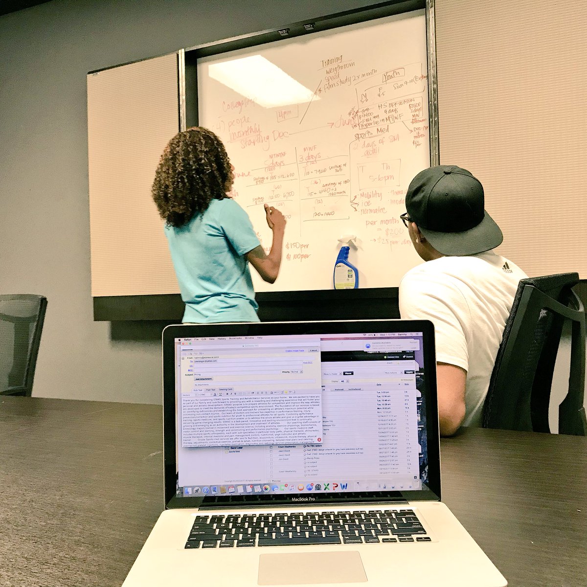 SammySakioka's tweet photo. Programming #WhatTheyDontsee #BehindTheScenes #itsNotAllFunAndGames #makingNumbersMakeSense #StaffMeetings #OverTime #AboveNBeyondForOurAthletes #StarsSocal @Stars_Socal https://t.co/ZreTEf2fzE