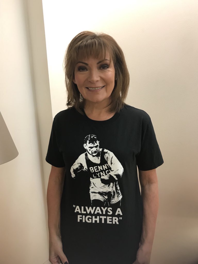 Happy Birthday to Lorraine Kelly from Team Benny Lynch, thanks for your support!   