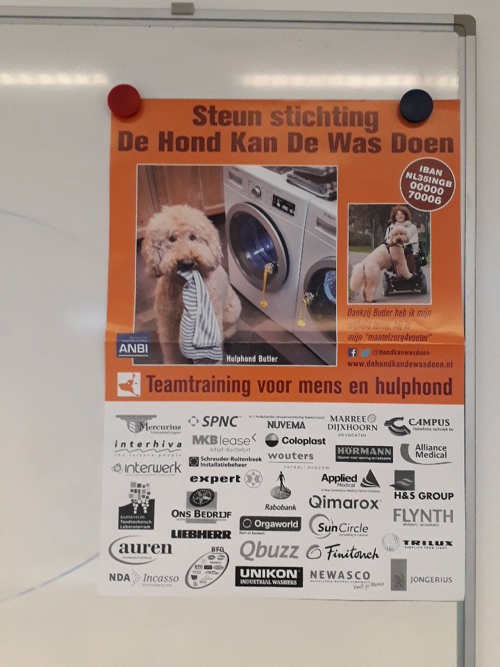 Mooi initiatief! #hondkanwasdoen poster hangt bij  #stimenzbarneveld