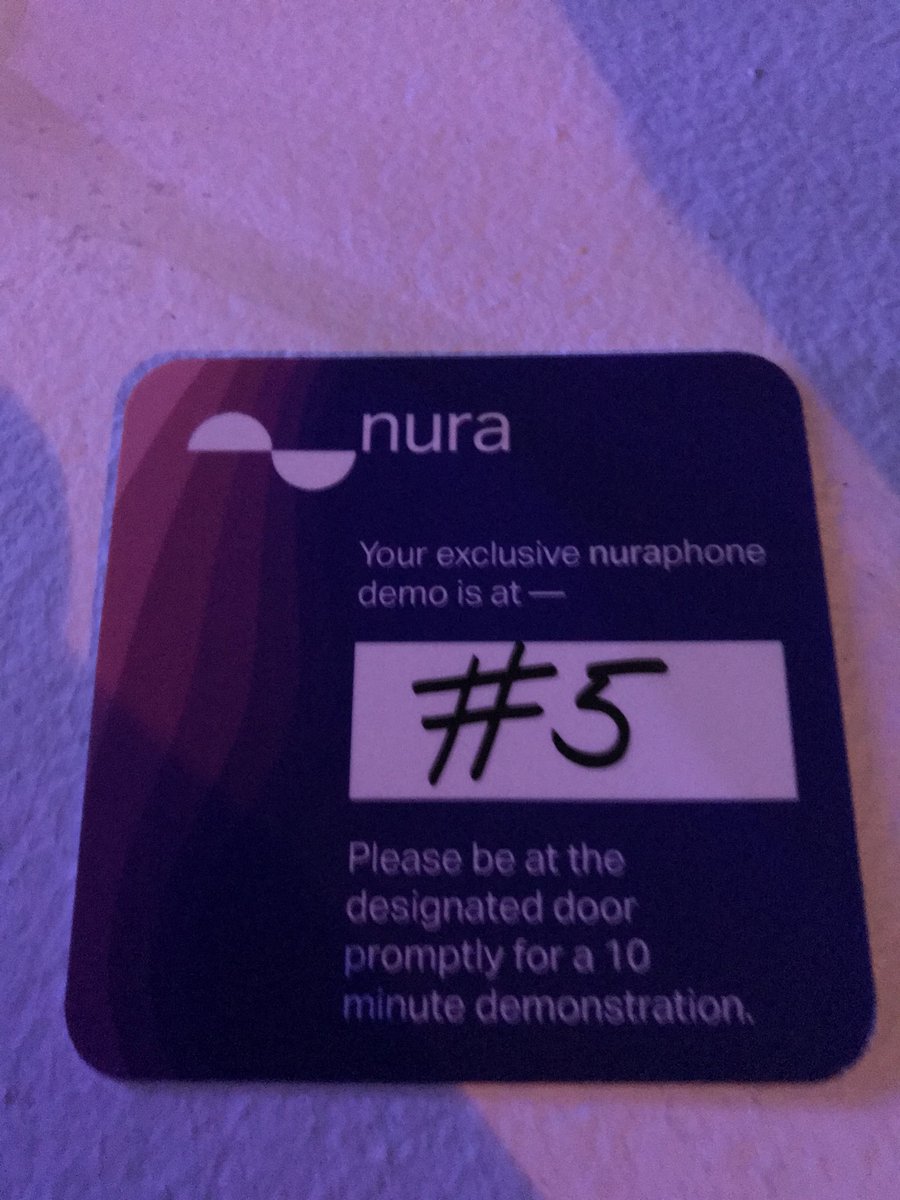 Waiting #nuraphone demo