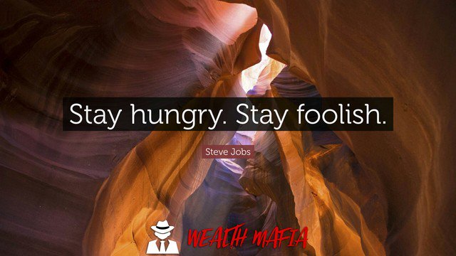 TheWealthMafia's tweet photo. Stay Hungry, Stay Foolish.
#stevejobs 
.
.
#wealthmafia #money #motivation #entrepreneur #makemoney #success #lifestyle https://t.co/B7CRX8GgqZ