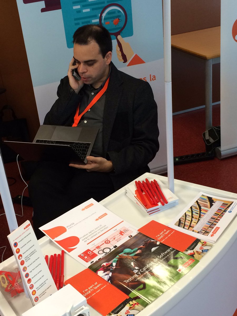 SogetiSpain's tweet photo. Si estáis en el #vlctesting17 no os podéis perder la charla de @alberttort sobre #Wiseqa y #Kcycle. Esta tarde a las 16.30 h en el Cubo Azul. ¡Os esperamos! 🤓👌 https://t.co/biLbqWmTCr