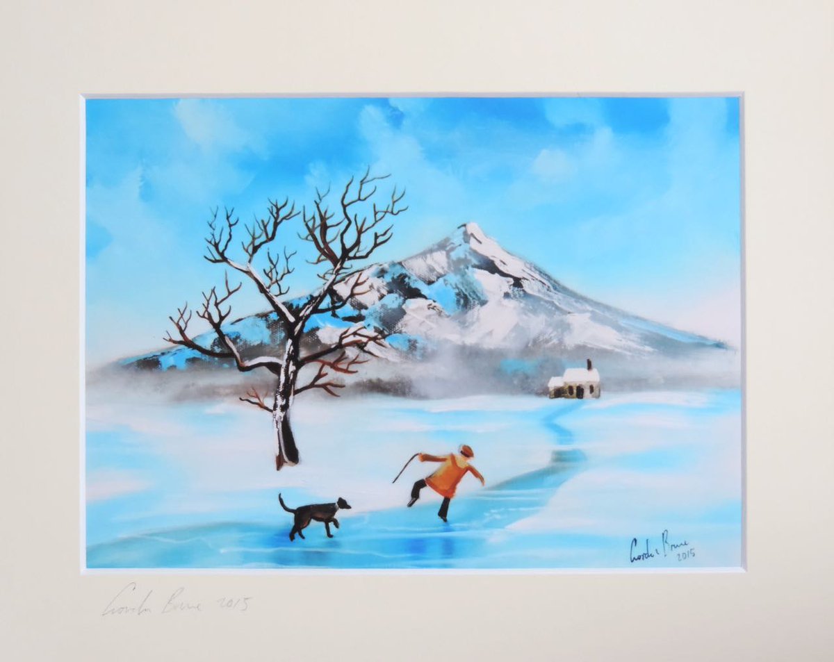 gordonbruceart's tweet photo. Slipping on the ice winter landscape 

https://t.co/ULF2poXntn #art https://t.co/ZB5wBy7b2u
