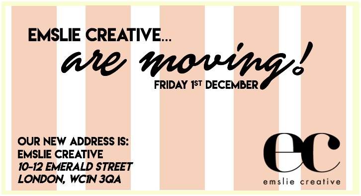 Emslie Creative announce relocation ow.ly/9zKz30gUIiA <a href="/EmslieCreative/">Amber Chapman</a>