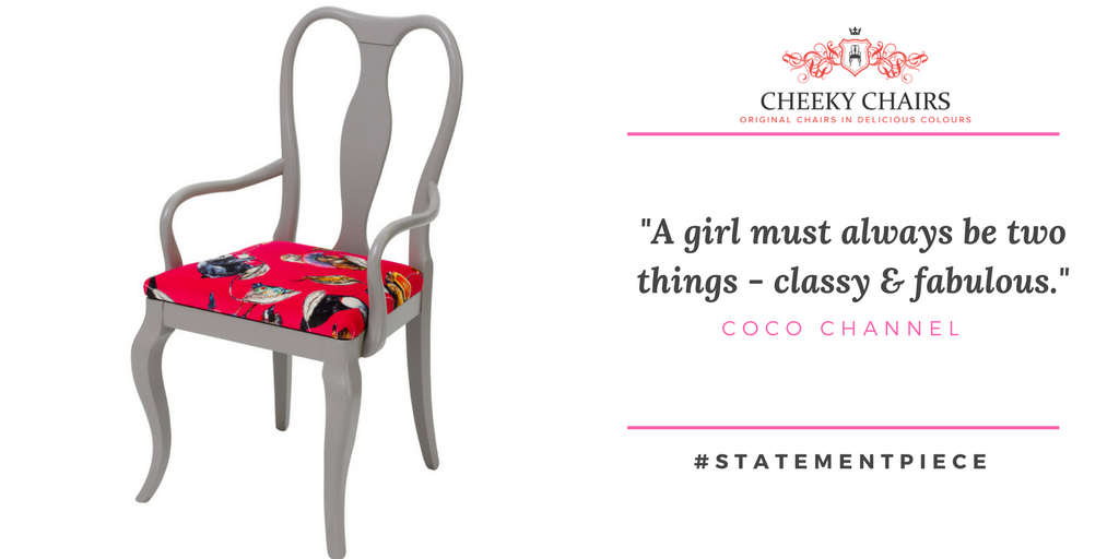 Putting #fashion into #furniture
#cheekychairs
ow.ly/aoP230gHi71