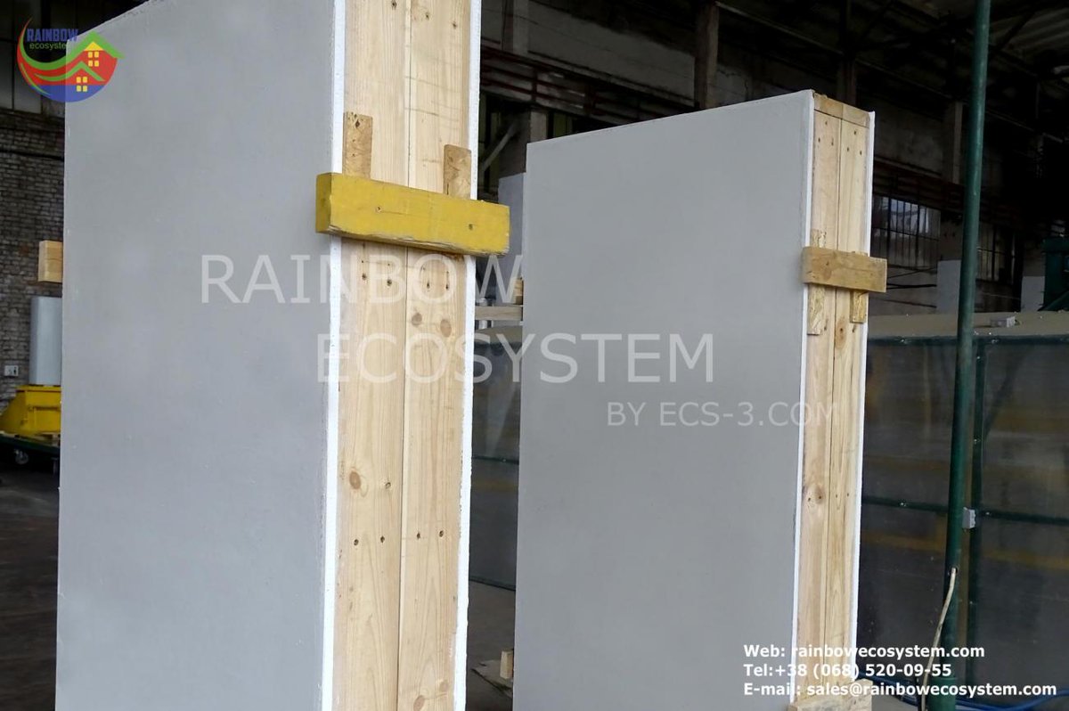 ecs3_com's tweet photo. Our prefab loadbearing #biosourced panels are super insulated and decorated in factory &amp; for a quick assembly on the construction site (4 days for a 90 m2 house)

#Construction #GreenTech #GreenBuilding #Solutions2017 #SDGs #affordablehousing #strawbale #netzero #ecotechnology https://t.co/coPCtLc916