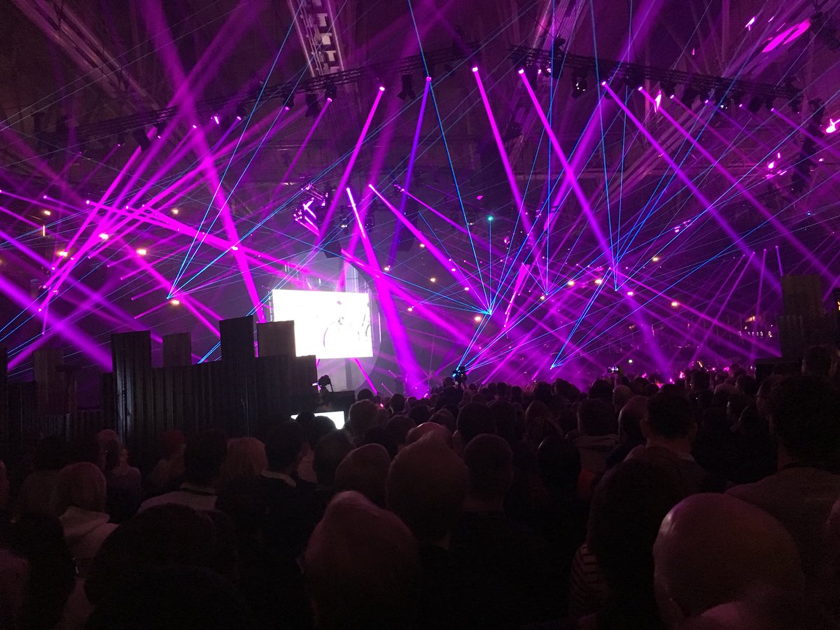 crhemingway's tweet photo. Great to be @SlushHQ  fantastic opening light show and seeing new records of attendees and start ups attending, as Finland turns 100 yrs old  @Seb_Hki @johnbelo https://t.co/3rpqy0fSKz