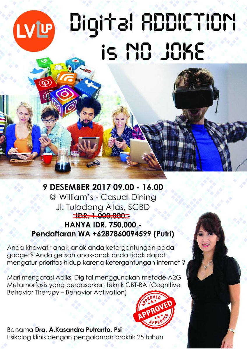 Saatnya temukan solusi dari Digital Addict dgn pendekatan teruji dan komprehensif