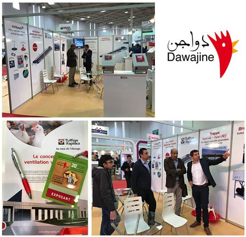 Tuffigorapidex's tweet photo. Dernière journée au salon Dawajine, Maroc. Notre expert #ventilation vous attend Hall 2 Stand 150 pour discuter avec vous de vos projets de bâtiments d'#élevage, #mytuffigorapidex, #avitouch https://t.co/ePvyXmL6CR