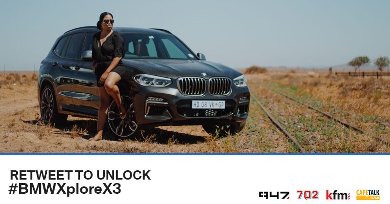 KFMza's tweet photo. RETWEET THIS NOW to unlock a chance at winning fantastic experiences LIVE with @sboshmafu, #BMWXploreX3 and @BMW_SA! https://t.co/B71GCirJzh