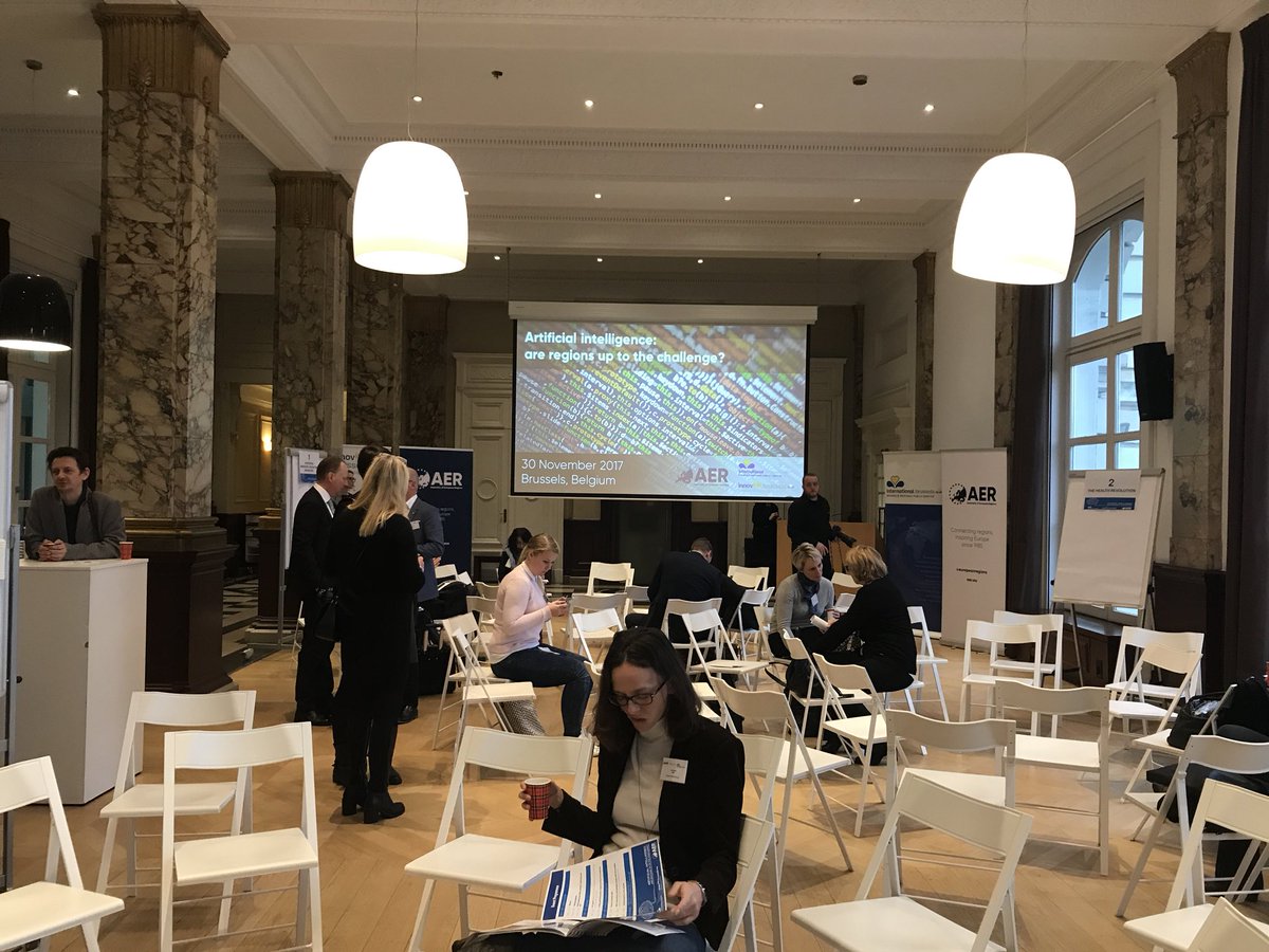europeanregions's tweet photo. Guests and members are settling into what promises to be an informed and fruitful day on artificial intelligence! Are regions up to the challenge? https://t.co/u98jSj7qLj