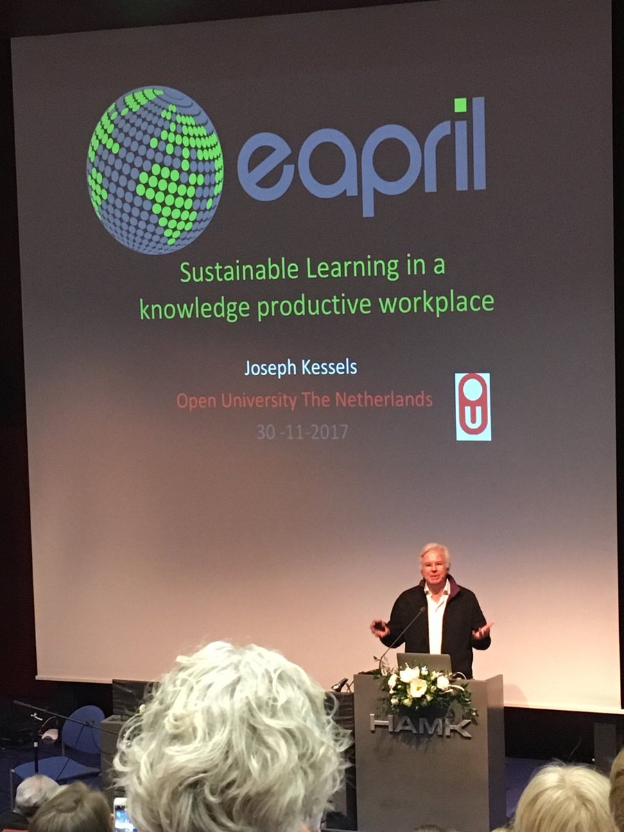 Working means learning. Keynote by Joseph Kessels @eapril2017 #opleidingskunde <a href="/EAPRIL_office/">EAPRIL</a>