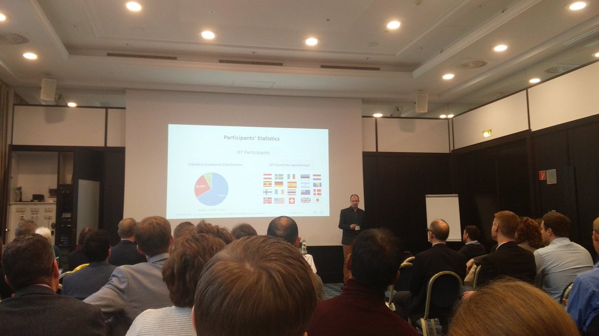 mfelderer's tweet photo. #profes17 has a healthy distribution of academic and industrial participants of 2/3 vs. 1/3 @PROFES_conf
https://t.co/rdxHjDBnyO