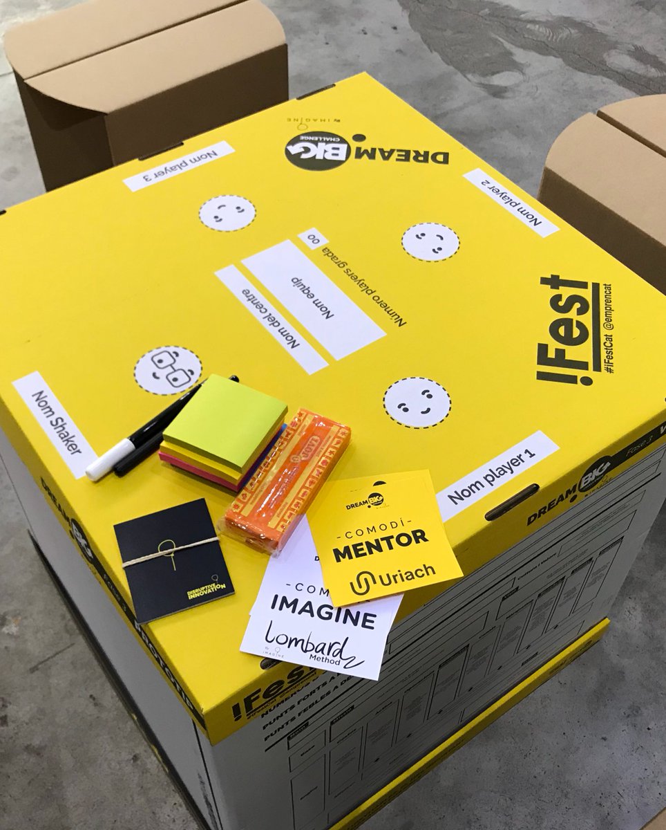 Boooooon dia players &amp; shakers!! Muntant ja les taules per pensar i crear fora de la caixa en el #dreamBIGchallenge #ifest 2017. <a href="/PalauSantJordi/">Palau Sant Jordi</a> #barcelona @imaginecc