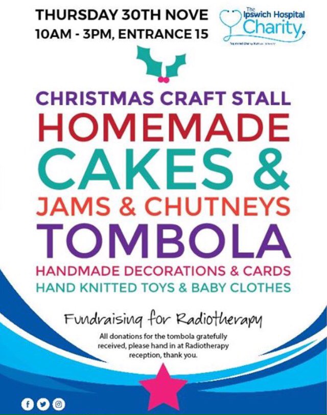 Our fundraising friends are back at <a href="/IpswichHosp/">Ipswich Hospital</a> entrance 15 today, fundraising for Radiotherapy from 10am