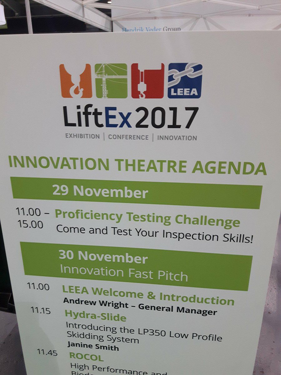 robwood217's tweet photo. Day 2 at @LiftEx2017 today. Let's hope it will be as busy as yesterday. If you are coming to visit today do come and see us on Stand D9. We also have Nigel Hancocks on the Innovation Fast Pitch Area at 1:15pm. https://t.co/XIrOBk3ZSt