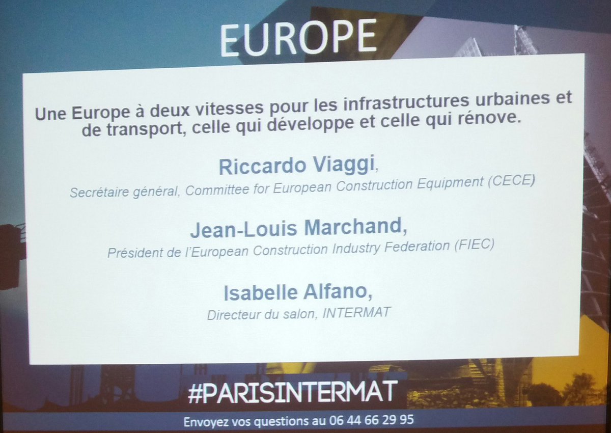 perridcorrie's tweet photo. RT https://t.co/RFsIt1hwum @CECE_Europe SG @rickytrips presents global picture of the #construction equipment sector and its main trends & challenges @intermatparis press conference #PARISINTE… https://t.co/SrpxKVsjqU
RT https://t.co/uxJtRvfVqE RT @CE… https://t.co/SrpxKVsjqU