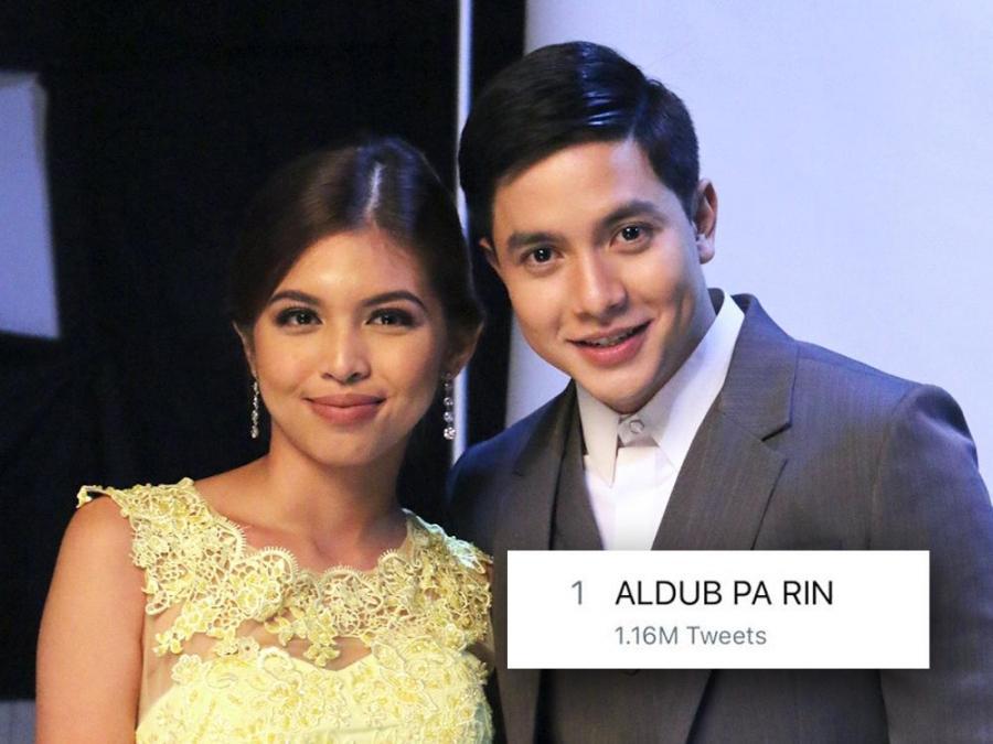 'ALDUB PA RIN' trends on Twitter as fans support Alden Richards and Maine Mendoza. bit.ly/2iqA1VW