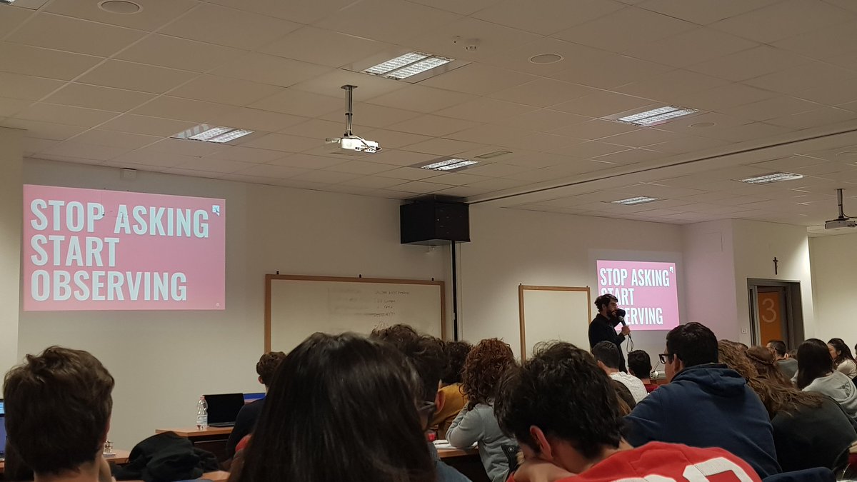 Perle di #saggezza di #Squadrati.

STOP ASKING, 
START OBSERVING

#regoledivita #iusve