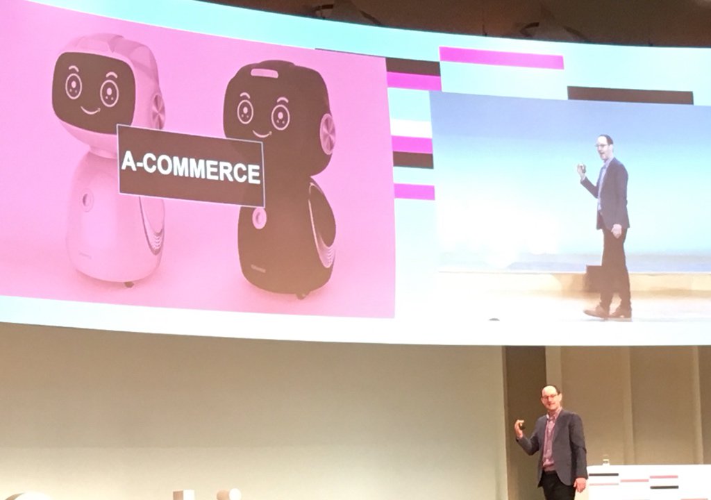 creohn's tweet photo. E-Commerce is dead! The new big thing is A-Commerce!!11! #AutomatedCommerce #MMK17 https://t.co/BHujbx9N5R