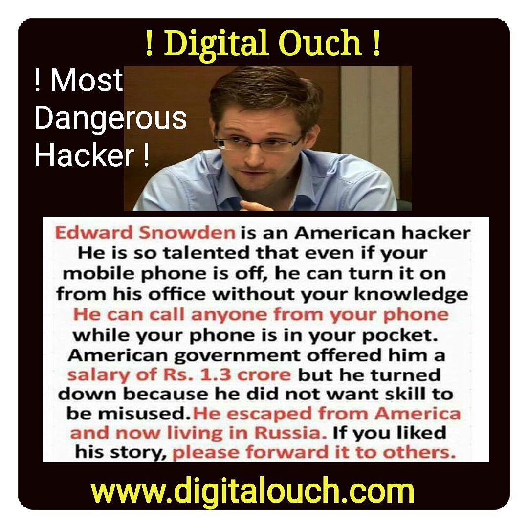 digitalouch's tweet photo. Most Dangerous Hacker
#Snowden #Hacker #digitalouch https://t.co/iciv1wlLe5